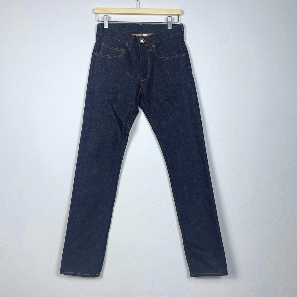 Dillon Montara Selvaged Denim‎ Dark Raw Wash Straight Leg Blue Size 28x32